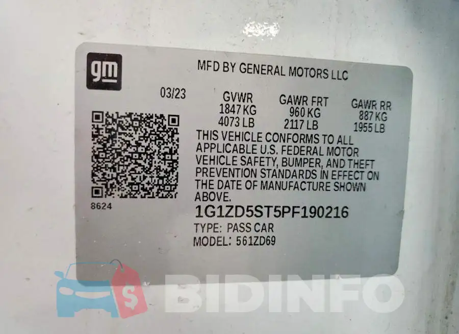 1G1ZD5ST5PF190216 Photo# 12