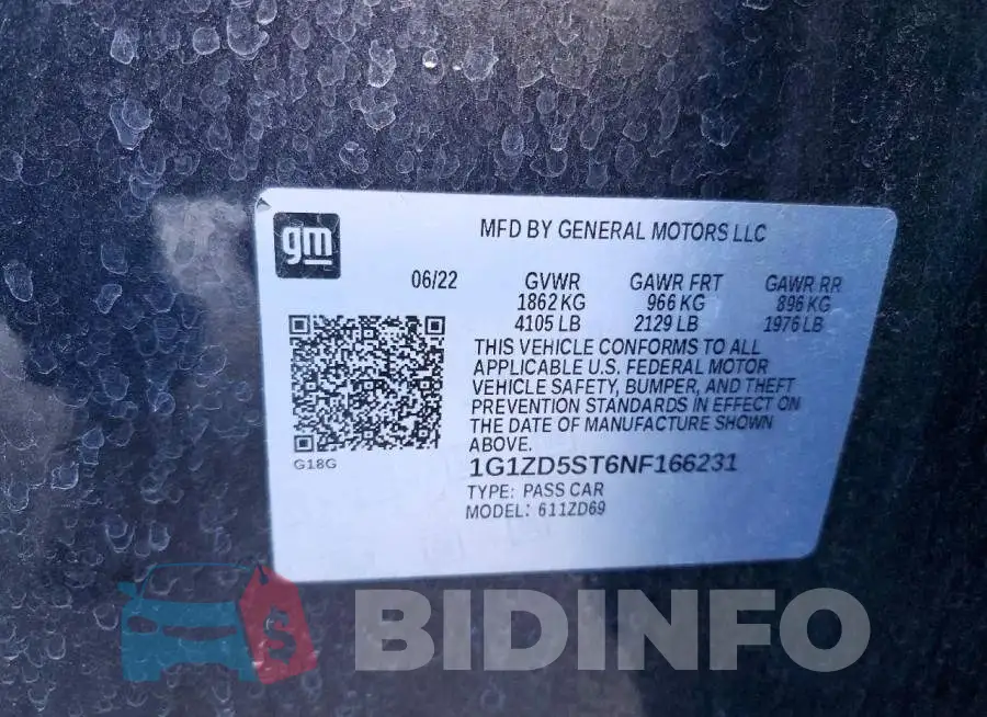 1G1ZD5ST6NF166231 Photo# 12