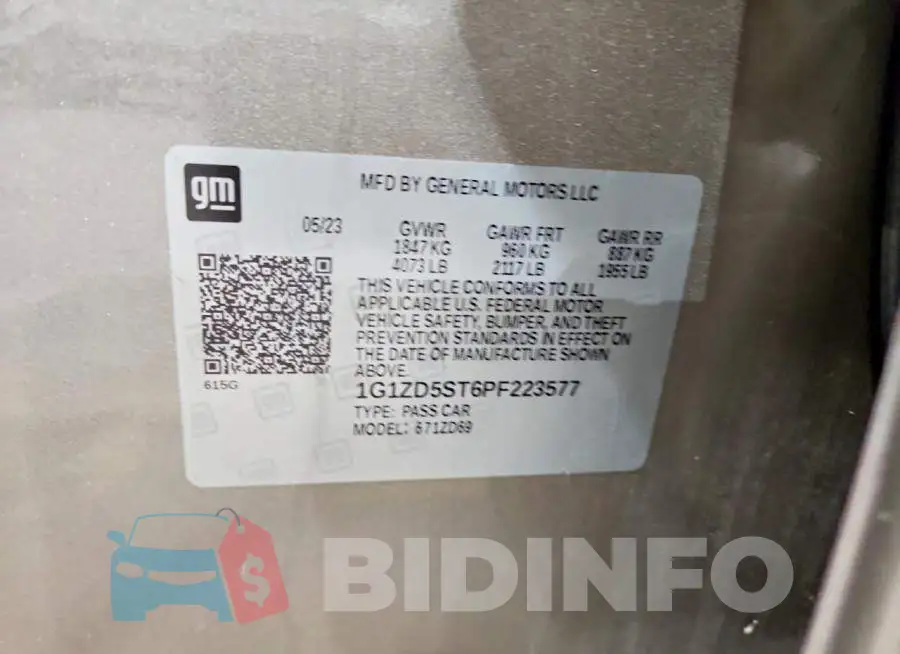 1G1ZD5ST6PF223577 Photo# 12
