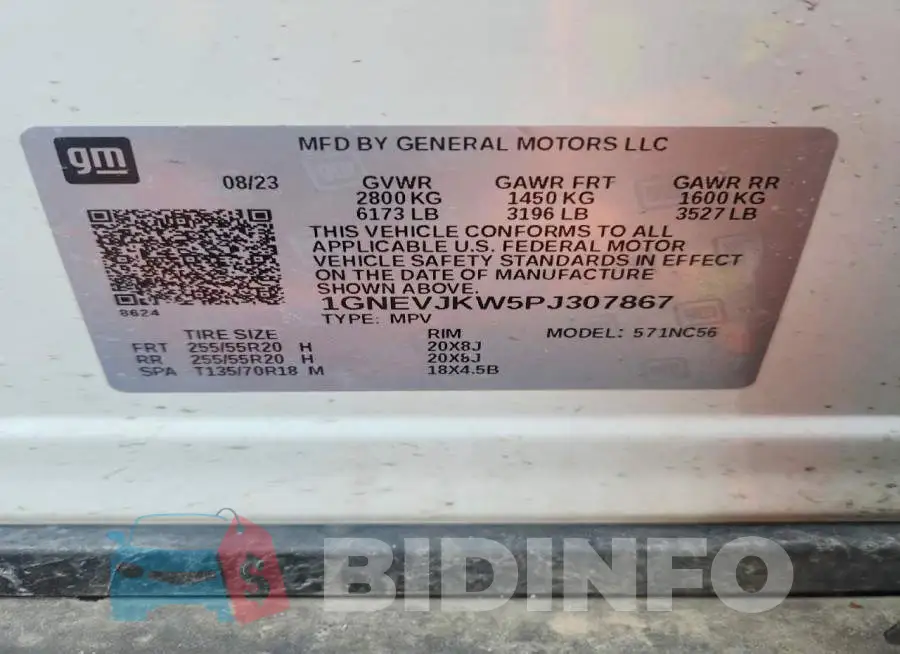 1GNEVJKW5PJ307867 Photo# 13