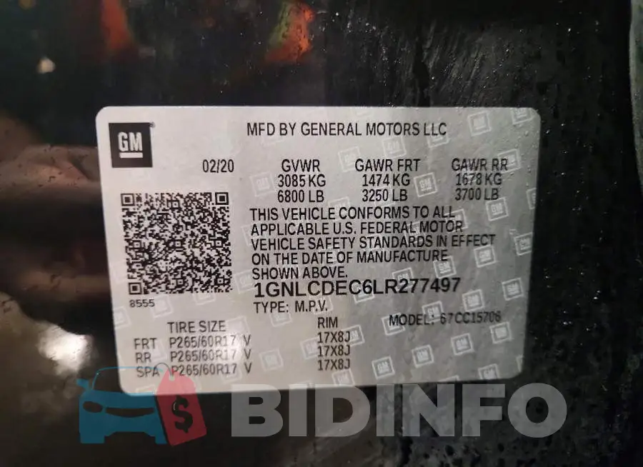 1GNLCDEC6LR277497 Photo# 14
