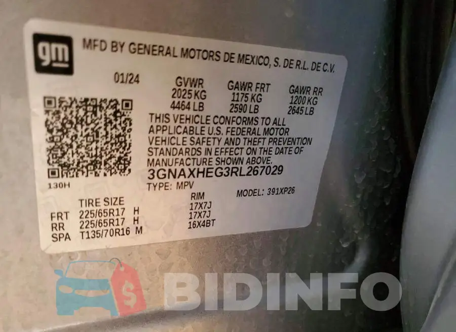 3GNAXHEG3RL267029 Photo# 13