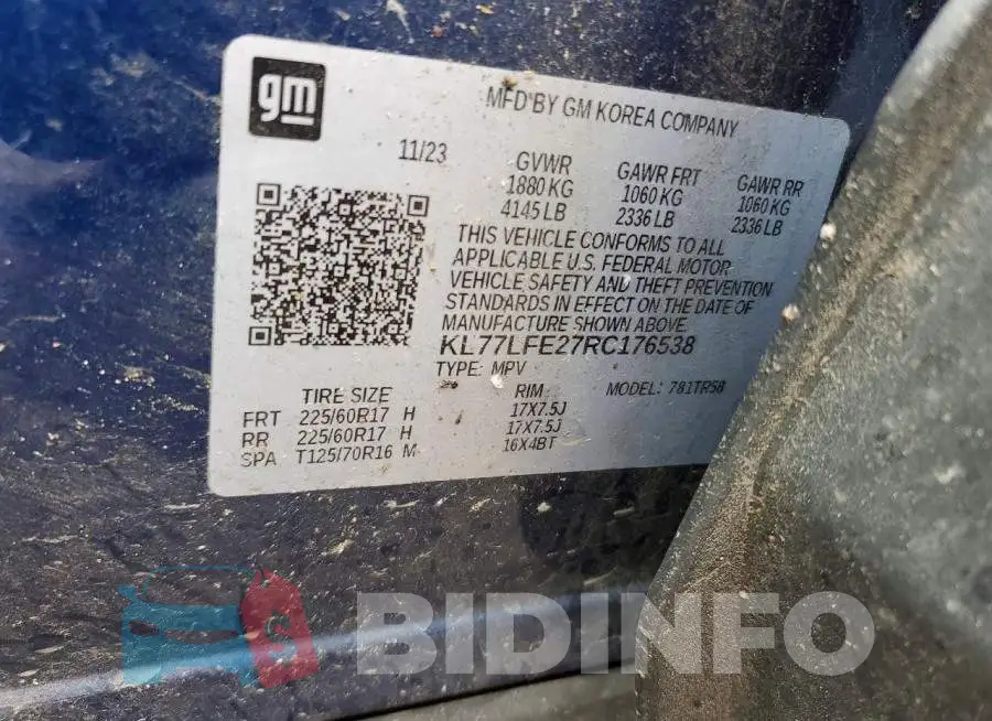 KL77LFE27RC176538 Photo# 12