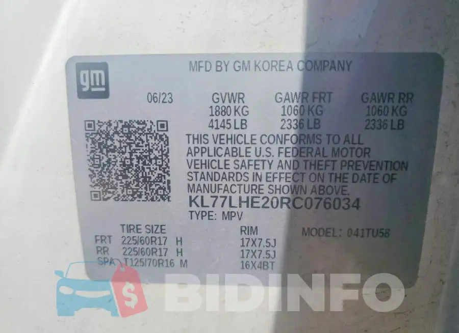 KL77LHE20RC076034 Photo# 13