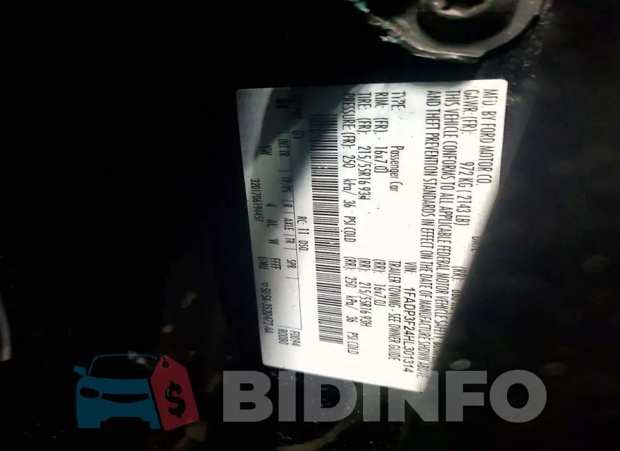 1FADP3F24HL301314 Photo# 12