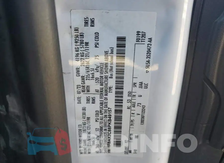 1FBAX2C88PKB49157 Photo# 13