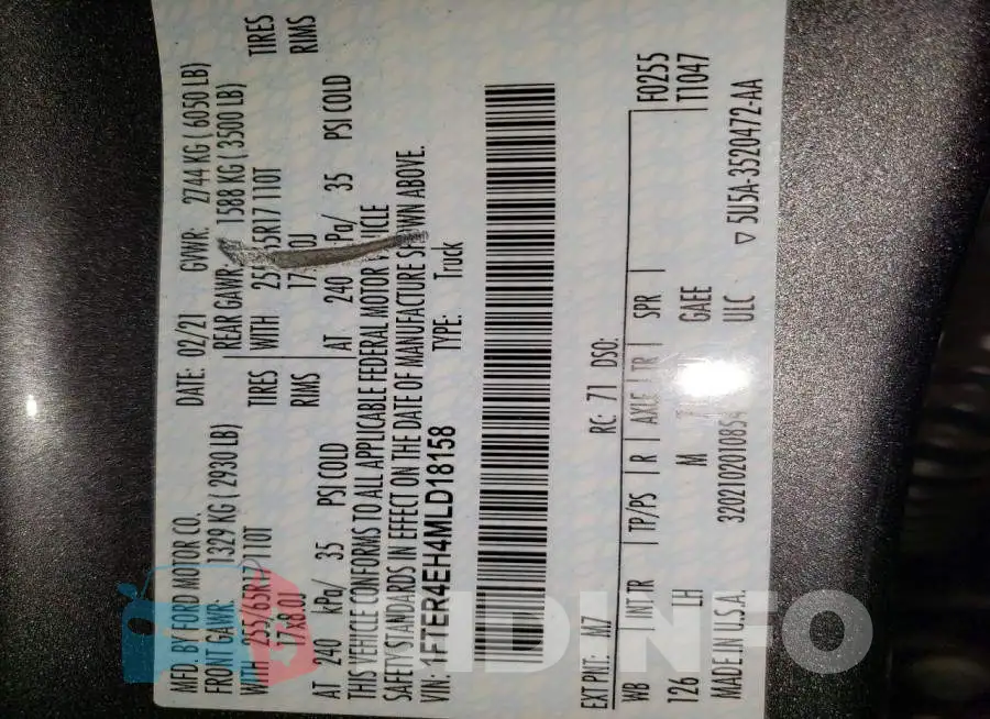 1FTER4EH4MLD18158 Photo# 12