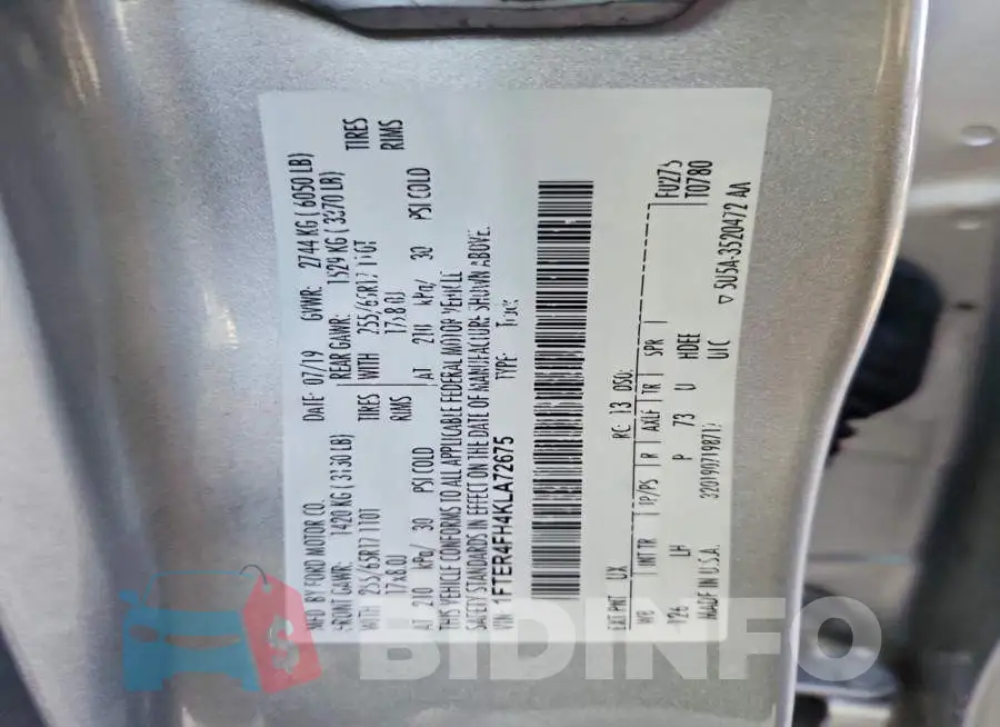1FTER4FH4KLA72675 Photo# 12