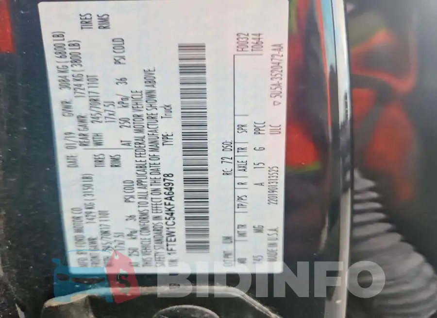 1FTEW1C54KFA64978 Photo# 12