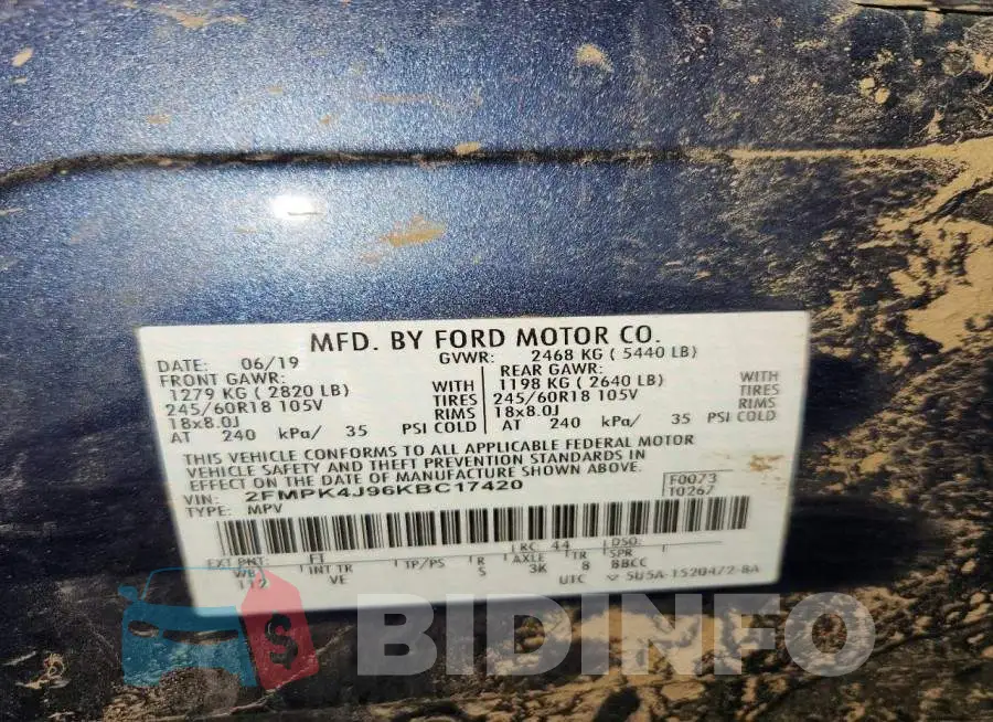 2FMPK4J96KBC17420 Photo# 14