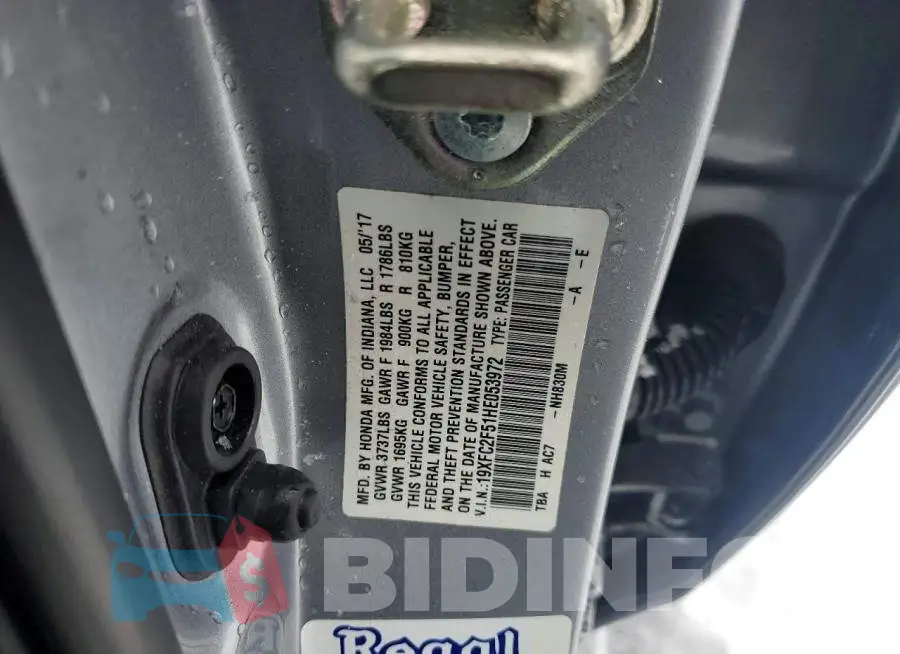 19XFC2F51HE053972 Photo# 12