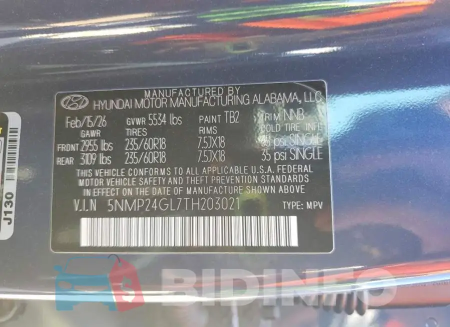 5NMP24GL7TH203021 Photo# 13