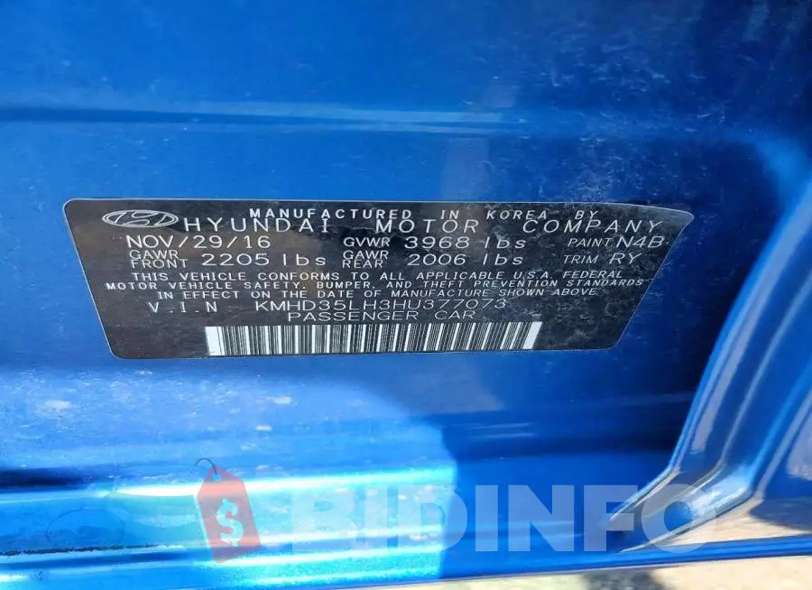 KMHD35LH3HU377073 Photo# 12