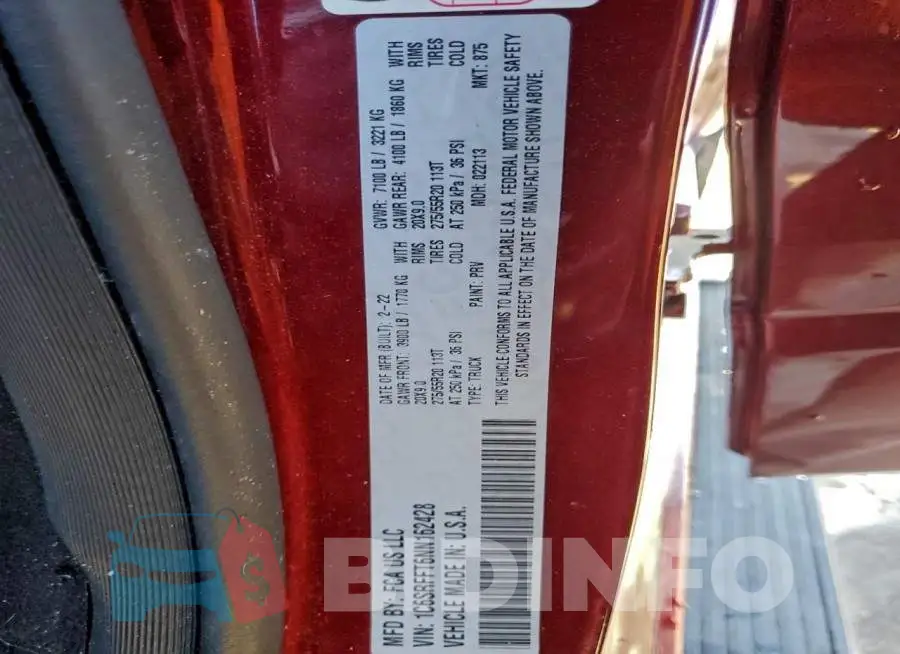 1C6SRFFT6NN162428 Photo# 12