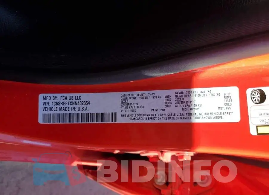 1C6SRFFTXNN402354 Photo# 12