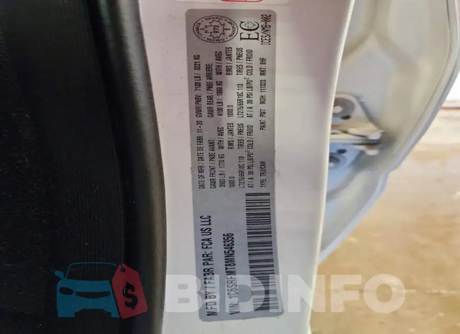 1C6SRFMT8MN546356 Photo# 12