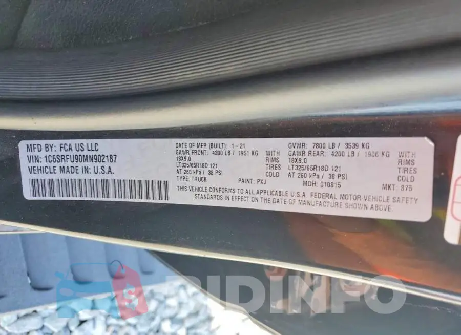 1C6SRFU90MN902187 Photo# 12