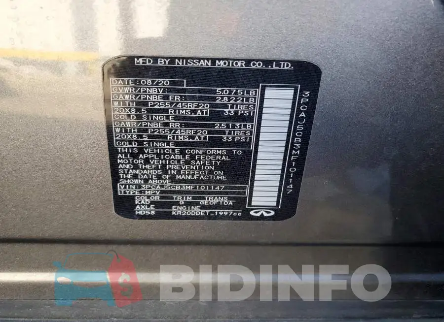 3PCAJ5CB3MF101147 Photo# 12