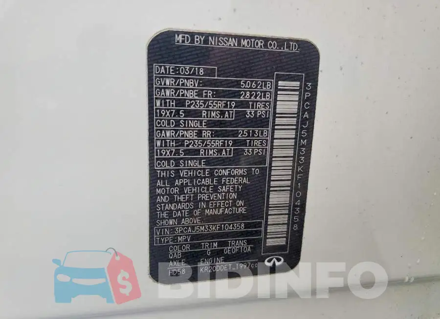 3PCAJ5M33KF104358 Photo# 13