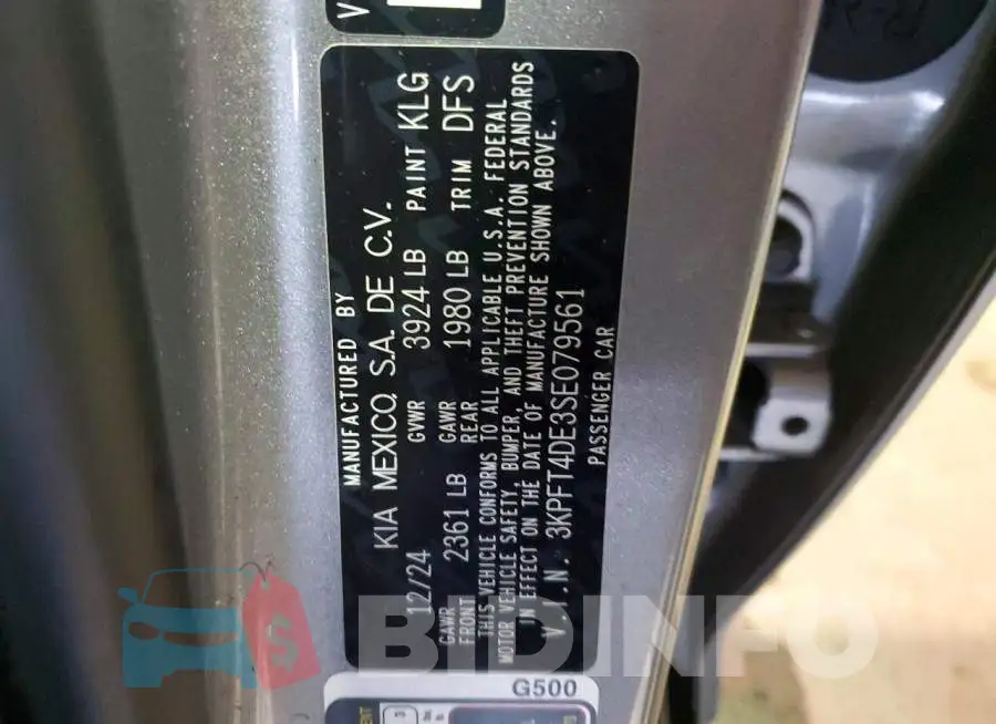 3KPFT4DE3SE079561 Photo# 12