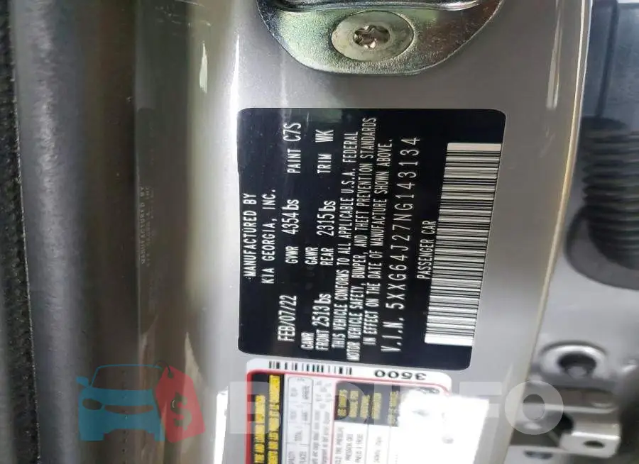 5XXG64J27NG143134 Photo# 12