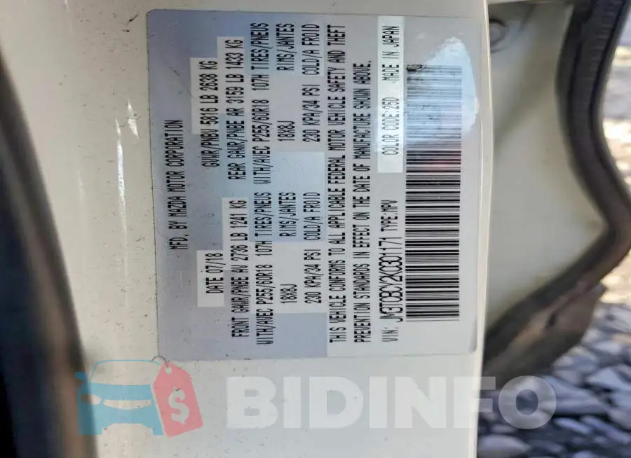 JM3TCBCY2K0301171 Photo# 13