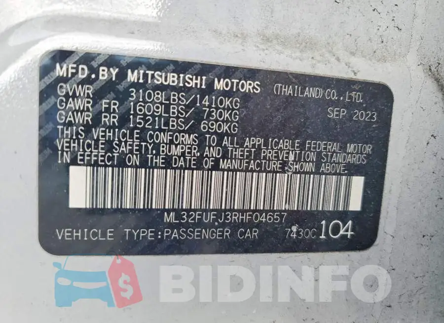 ML32FUFJ3RHF04657 Photo# 13