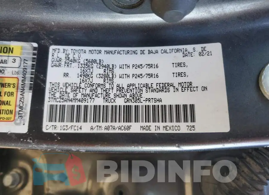 3TMCZ5AN4MM409177 Photo# 13
