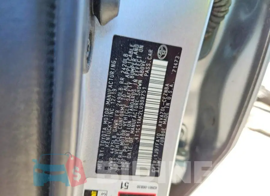 4T1C11AK2LU908751 Photo# 13