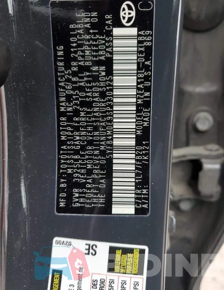 5YFB4MDE9SP330125 Photo# 12