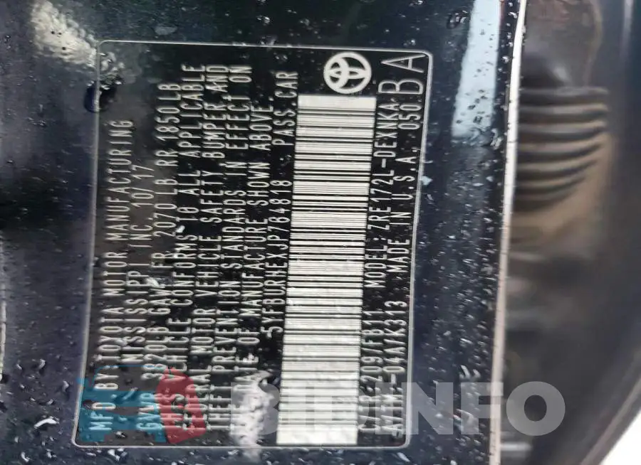 5YFBURHEXJP764818 Photo# 13