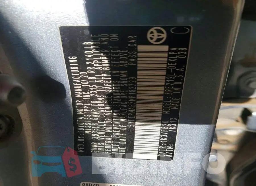 5YFEPMAE7MP182729 Photo# 12