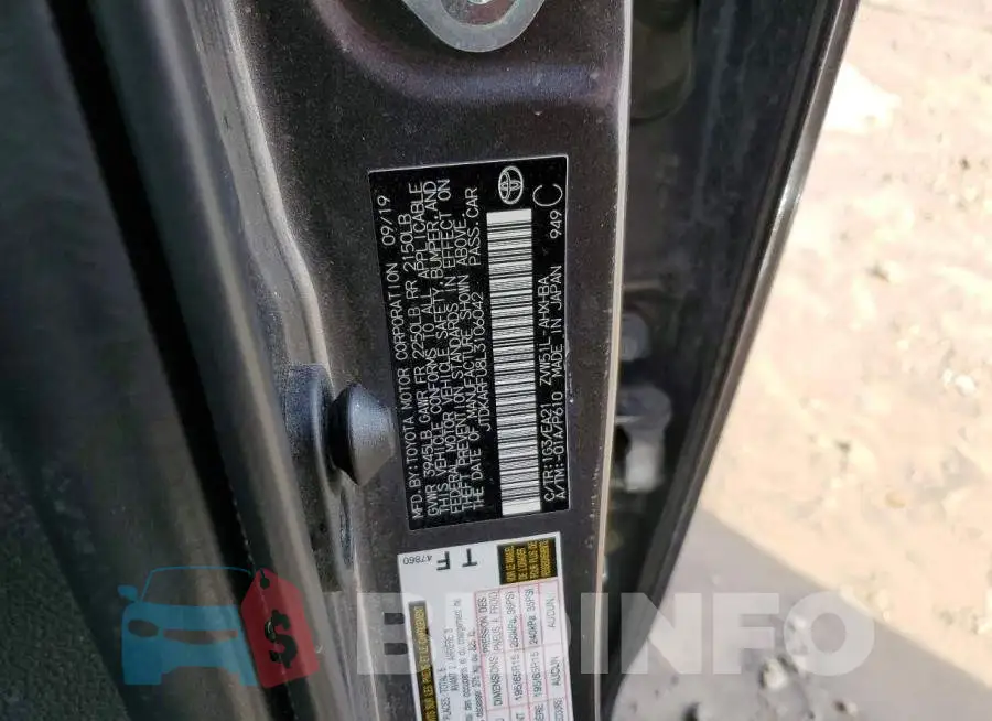 JTDKARFU8L3106042 Photo# 12