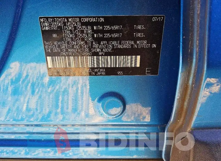 JTMZFREV7HJ148960 Photo# 13