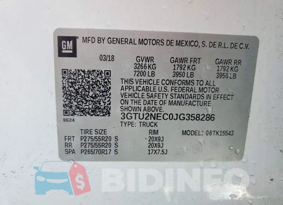 3GTU2NEC0JG358286 Photo# 12