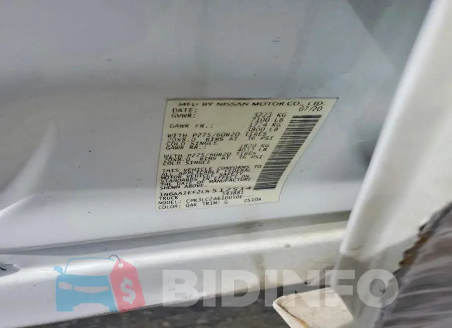 1N6AA1EF2LN512514 Photo# 12