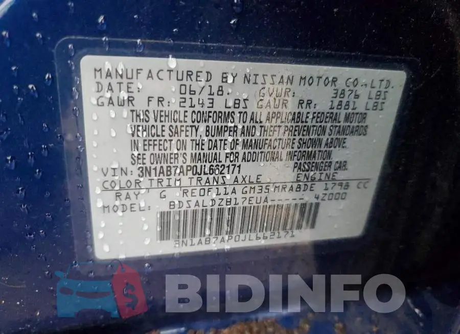 3N1AB7AP0JL662171 Photo# 13