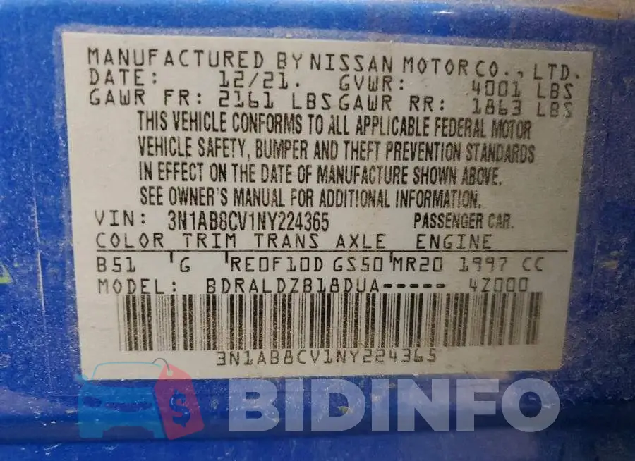 3N1AB8CV1NY224365 Photo# 12