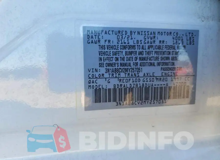 3N1AB8CV2MY257051 Photo# 12