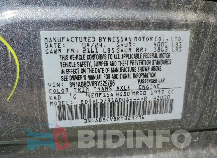 3N1AB8CV8RY329796 Photo# 12