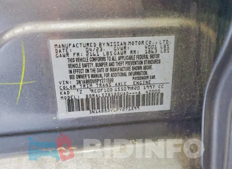 3N1AB8DV6PY271599 Photo# 12