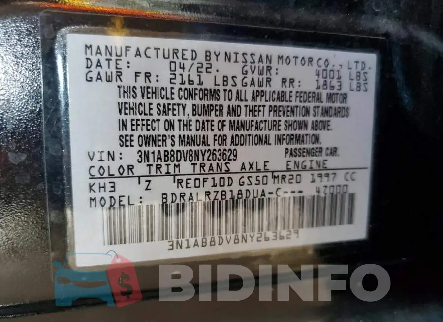 3N1AB8DV8NY263629 Photo# 12