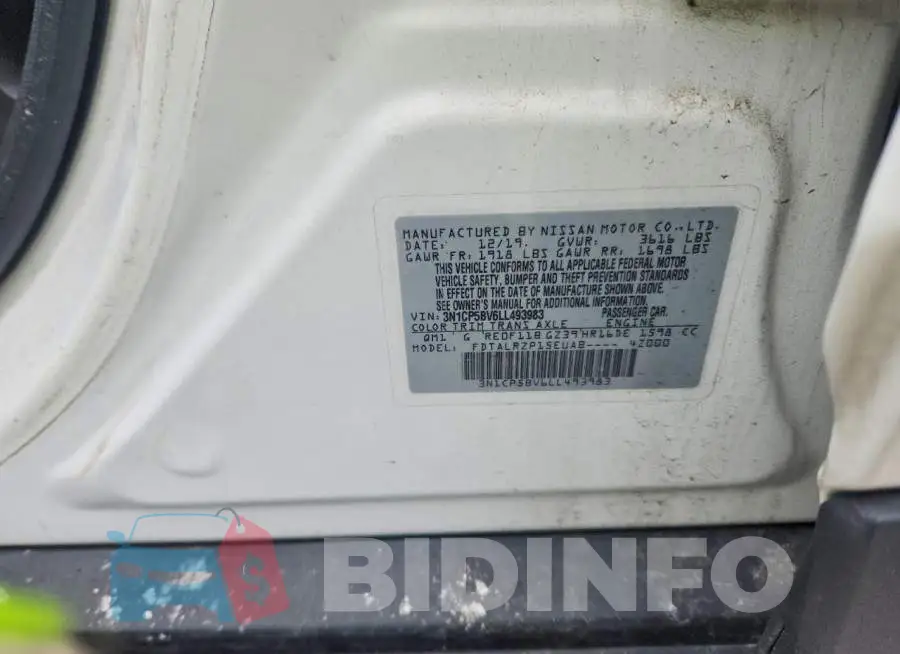 3N1CP5BV6LL493983 Photo# 12