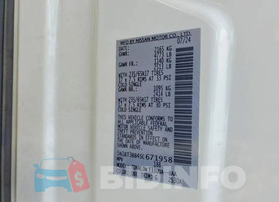 5N1BT3BB4SC671958 Photo# 13
