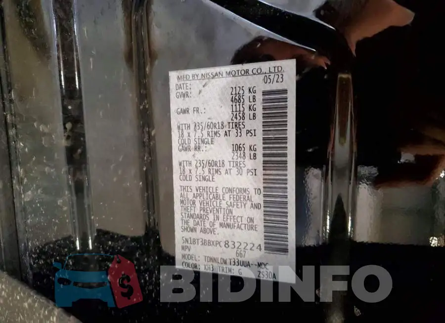 5N1BT3BBXPC832224 Photo# 13