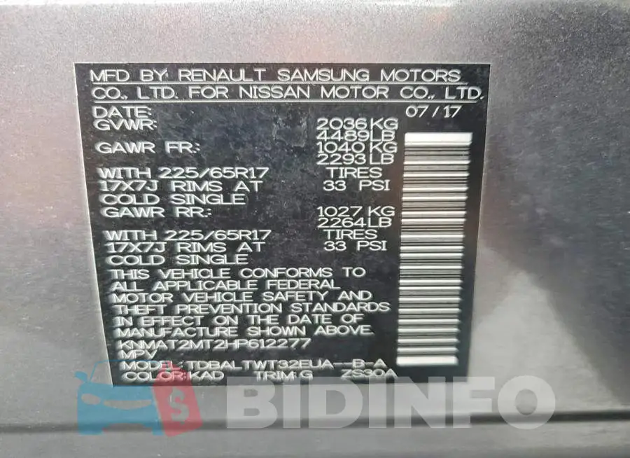KNMAT2MT2HP612277 Photo# 13
