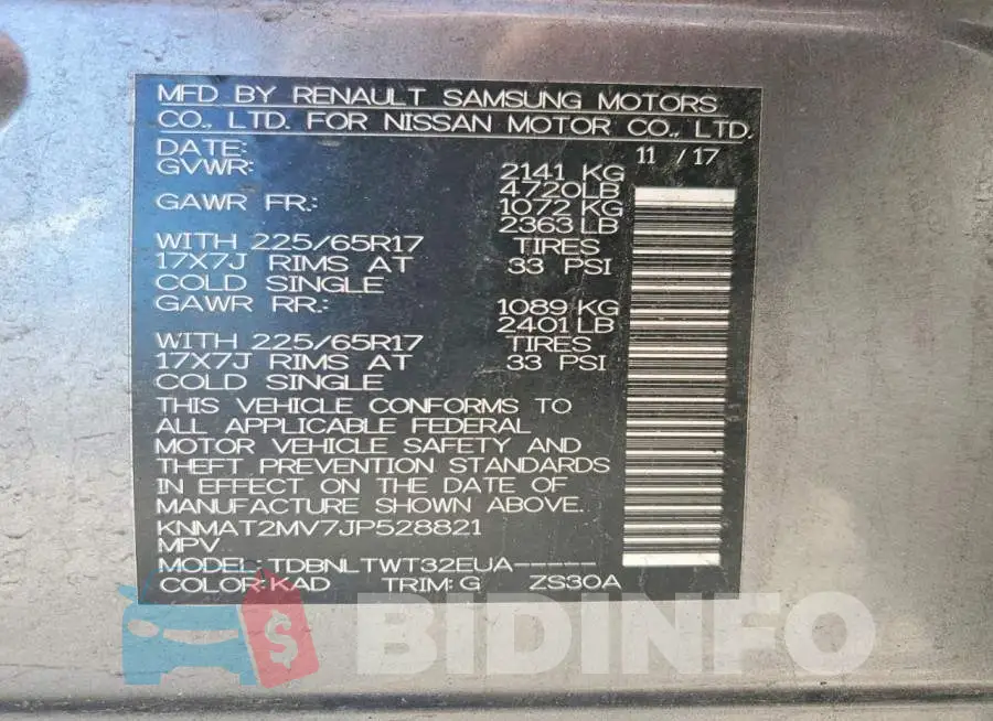 KNMAT2MV7JP528821 Photo# 13
