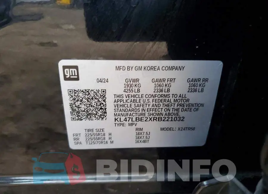KL47LBE2XRB221032 Photo# 12