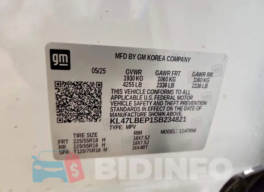 KL47LBEP1SB234821 Photo# 13
