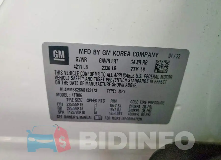 KL4MMBS26NB122173 Photo# 13